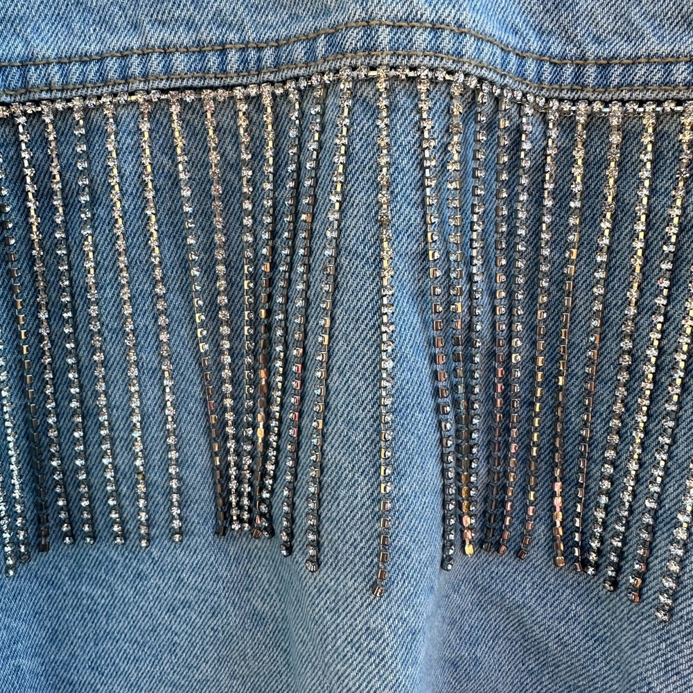 We the Free Comet Rhinestone Denim Jacket - Picture 3 of 4